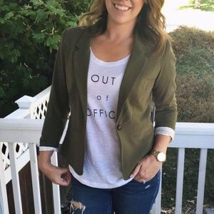 NWT Kensie olive green blazer